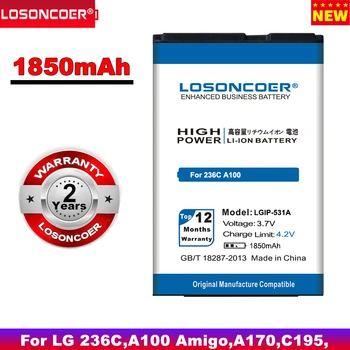 1850mAh LGIP-531A Batéria pre LG 236C Batérie A100 Amigo,A170,C195,G320GB,GB100,GM205,GS101,KG280,KU250 GB101,GB106,GB110,GB125
