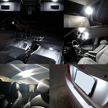 18Pcs Canbus Led Auto LED Žiarovky Osvetlenie Interiéru Auta Pre Audi A6 C6 2005-2011 Mapu Dome Dvere batožinového priestoru Osvetlenie špz Žiarovky