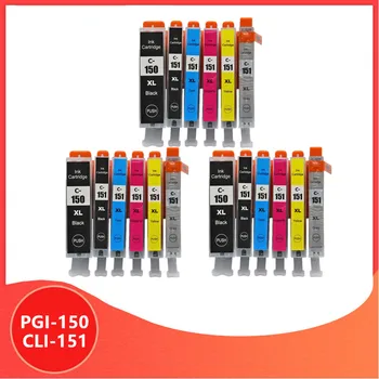 18PCS PGI150 CLI151 Kompatibilné atramentové kazety PGI 150 CLI 151 pre canon PIXMA MG7510 IP7210 iP8710 MX721 Ix6810 Tlačiareň
