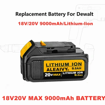 18V / 20v 6.0/8.0/9.0 Ah MAX XR Batérie Nástroj Náhrada za DeWalt DCB184 DCB181 DCB182 DCB200 20V 5A 18Volt 20V Batérie