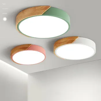 18W LED Stropné svietidlo Moderného Drevené LED Stropné svietidlo Povrchovú montáž Panel Domácej Kuchyne, Obývacej Izby, Lampy, Svietidlá