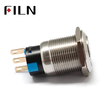 19 mm 2 pozíciu nepremokavé prepínač blokovania tlačidiel s kľúčom a konektor, kábel 15 cm