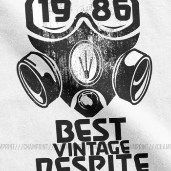 1986 Najlepšie Vintage Napriek Černobyle Mask T-Shirt Mužov Rádioaktívnych 2019 Módne Bavlna Tričká Krátky Rukáv T Shirt Darček