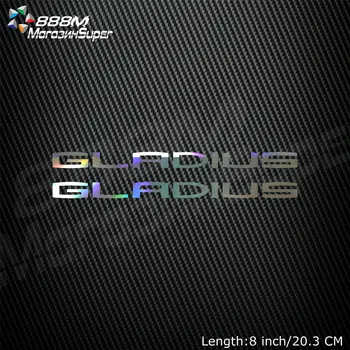 1Pair Motocykel Reflexné Laser Prilba Tank Pad Dekorácie-Nálepky Motorke Obtlačky Pre Suzuki Gladius 650 SFV650