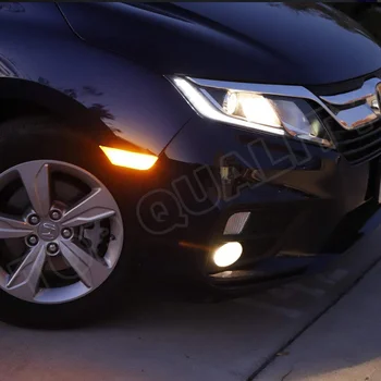 1Pair Údené Žltá Honda Odyssey 2018 2019 2020 Auto LED Strane Značku Vysokej Blatník na Čítanie Svetlo