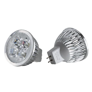 1pc bombilla led mr16 12v 24v 4 W Hliníkový reflektor žiarovka vysoký výkon teplá biela úsporná žiarivka 12 24 v napätie stropné osvetlenie