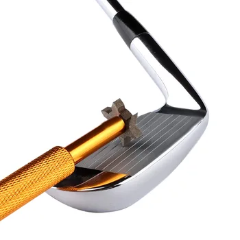 1PC Golf Sharpener Čistič s 6 Hláv Golfových Groove Klin V U Nože Frézy na Čistenie Železa Golf Club Klin Ostrenie Nástrojov