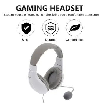 1PC Herné Headset Pohodlné Basov, 3,5 mm Nad Ear Headphone Gaming Headset Káblové Slúchadlá s Mikrofónom pre Školy Cestovať Domov