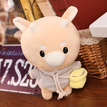1pc Kawaii Dieťa Cattlle Hračky Kim Pevného Caw Pet Doll Oblečenie pre kórejský Dráma Krava Plnené Dieťa Dieťa Hračku Darček k Narodeninám