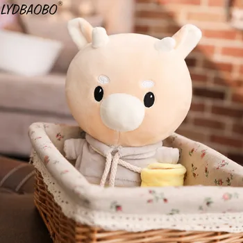 1pc Kawaii Dieťa Cattlle Hračky Kim Pevného Caw Pet Doll Oblečenie pre kórejský Dráma Krava Plnené Dieťa Dieťa Hračku Darček k Narodeninám