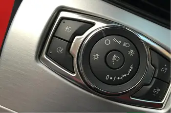 1pc Nehrdzavejúcej ocele auto vnútri šere kontroly dekoratívne rám pre-2019 Ford Mustang