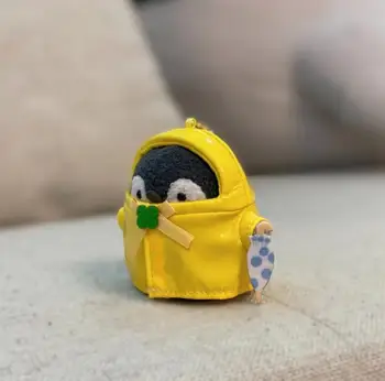 1pc Nové Japonské Anime Penguin Plnené Plyšové Hračky, Kreslené Pršiplášť Dáždnik Štýl Penguin Bábika Plyšový Prívesok pre Deti Dievča, Darček