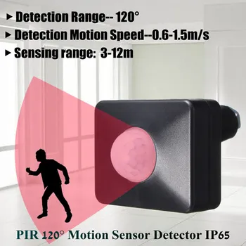 1PC Nový PÁN-HW209 1-50w Bezpečnosti PIR Infračervený Senzor Pohybu, Detektor Nástenné LED Light Vonkajšie Senzory 40mmx40mm