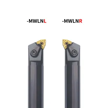 1pc S16Q-MWLNR08 S20R-MWLNR08 S25S-MWLNR08 Vnútorného Otočením Držiaka Nástroja WNMG Karbidu Vložky Sústruh Bar CNC Rezacie Nástroje Sada