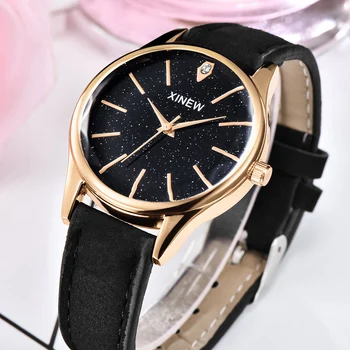 1pc / veľa Hodinky Ženy Módne Kože Quartz náramkové hodinky Dámske Jednoduché Jedinečný Návrhár hodinky. Montres de Marque de Luxe 2018