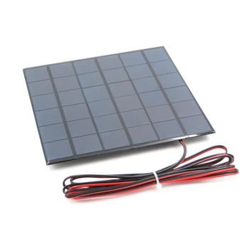 1pc x 9V 467mA s 200 cm rozšíriť drôt Solárny Panel Polykryštalických Kremíkových DIY Batérie, Nabíjačky Malých Mini Solárne kábel hračka