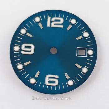 1PCS 31.5 mm bliger/sterilné modrá čierna strieborné hodinky Dial Fit ETA 2836/2824 DG2813/3804 Miyota 8215 821A 8205 automatický pohyb