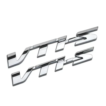 1Pcs Auto 3D Kovov Nálepky VTI-S Znak Loga Odznak Auto Dekorácie Nášivka Vhodné pre Honda Civic Dohodou Spirior CRV Odysea