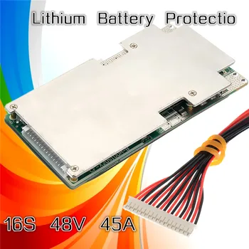 1Pcs Nové 16S 45A 48V Li-ion Lithium LiFePo4 Batérie BMS LFP PCM Ochranu Napájania Doske Integrované Obvody Rady