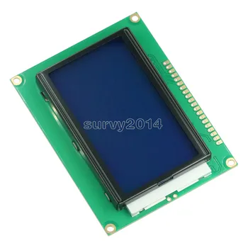 1PCS NOVÉ 5V 12864 LCD Displeja Modul 128x64 Bodov Grafický Maticový LCD displej, Modré Podsvietenie
