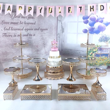 1PCS tortu stojan Svadobné Displej crystal cupcake zásobník tortu nástroje domáce dekorácie dezert tabuľka zdobenie strany dodávateľov