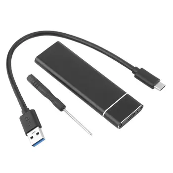 1Pcs Vonkajšieho Krytu Prípade USB 3.1 M. 2 NGFF SSD Mobile Pevného Disku Box, Adaptér na m2 SATA SSD USB 3.1