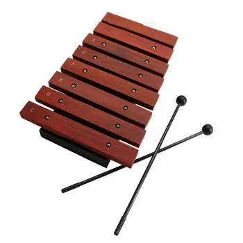 1pcs Xylophone Prírodné Drevené 8 Široký Poznámka Tón Xylophone Bicie Hudobné nástroje pre Deti Raného Vzdelávania populárne