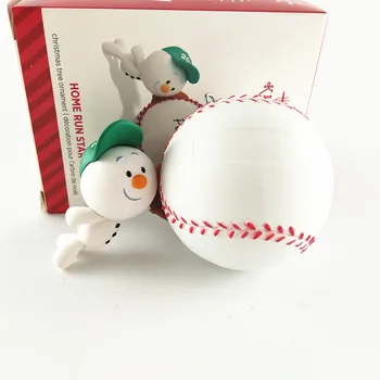 1PIECE snehuliak home run star obrázok Dekorácie, hračky Vianočný Stromček prívesok hračky