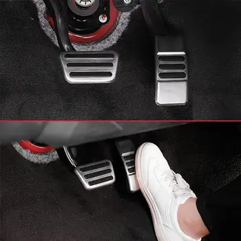 1Set Auto Pedál Kryt Auto Vozidiel Non-slip Nohy Treadle Brzdové Doštičky Kryt pre Ford Mustang-2019