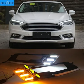 1set LED DRL Hmlové svietidlo Denných prevádzkových Svetla Denné svetlo Nepremokavé Styling svetlo na Ford Fusion Mondeo 2017 2018