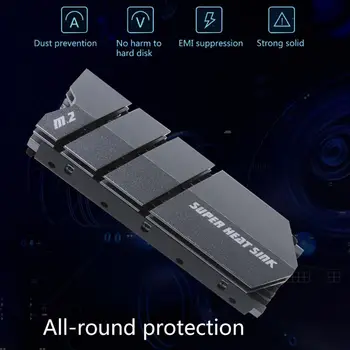 1Set M. 2 SSD NVMe Chladiča Hliníkový Chladič s Termálnou Pad pre 2280 M2 G6DD