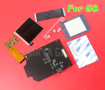 1set Pre GB GameBoy Zvýrazniť IPS LCD Full Screen Zostavy Nahradenie IPS displej s vrcholom krycie Sklo kombinácie