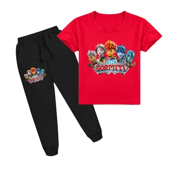 2-16Y 2020 Lete Hra Gormiti Oblečenie Set Baby Chlapci Sportsuits Deti Voľný čas T-tričko + Nohavice Jogging 2 ks Batoľa Dievčatá Oblečenie