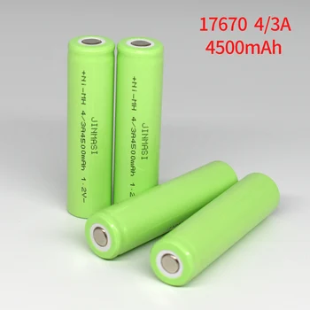 2-30 kus 17670 4/3A nabíjateľná batéria 4500mAh 1.2 V ni-mh 17670 4/3a batérie