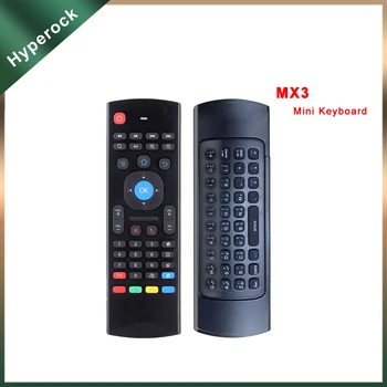 2.4 G Bezdrôtový MX3 Smart Remote Control Air Mouse Mini arabské Klávesnice pre Android TV Box