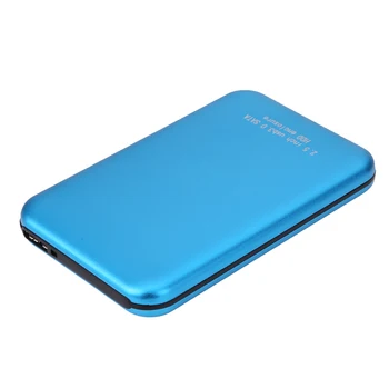 2.5 Palcový High Speed 3TB USB3.0 Micro USB na SATA HDD Externé Úložné HD Modrá Hliníkové Prípade Box Pevného Disku Krytu