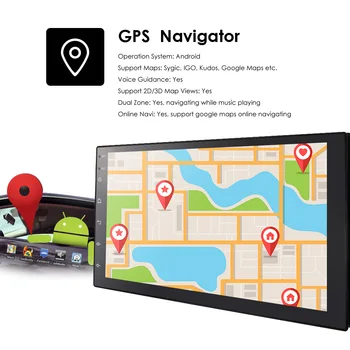 2 din autorádia GPS Android Univerzálny Multimediálny Prehrávač 7