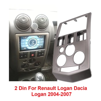 2 Din Car Audio Rádio Fascia Pre Renault Logan Dacia Logan 2004 - 2007 DVD Prehrávač Stereo Panel Rám Mount Dash Inštalácia