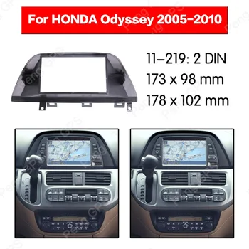 2 din Rádio Fascia pre HONDA Odyssey 2005-2010 Audio Panel Mount Inštalácie palubnej doske auta, DVD prehrávač rám orezania Rámu dash CD ABS