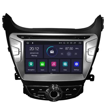 2 din rádio magnetofón android 10.0 PX6 Na Hyundai ELANTRA ROKOV 2011-2013, GPS navigácia, Auto DVD Prehrávač auto multimediálny systém