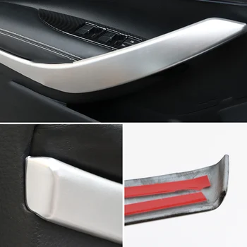2 ks ABS Silver Chrome Auto Vnútorné vchodové Dvere, lakťová opierka Kryt Čalúnenie Dverí Rukoväť Kryt Výbava Pre Toyota Corolla 2019 2020