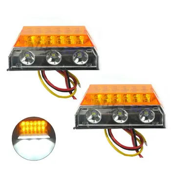 2 ks Auto LED, Bočné Svetlá 24V 15 LED off Side Super Svetlé Obrysové Svietidlá pre Truck