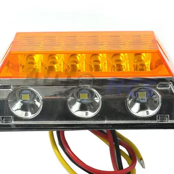 2 ks Auto LED, Bočné Svetlá 24V 15 LED off Side Super Svetlé Obrysové Svietidlá pre Truck