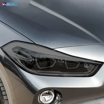 2 Ks Auto Svetlometu Ochranný Film Svetlomet Transparentné Čierna TPU Nálepka Pre BMW X2 F39 2017-Súčasnosť Príslušenstvo