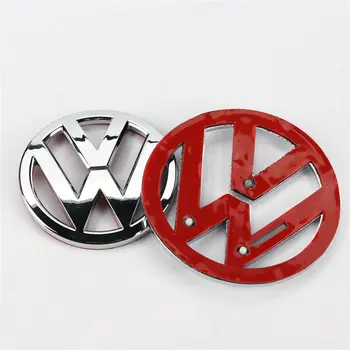 2 ks Chróm 110 mm Prednej maske Odznak Znak + 90 mm Zadné Veko Kufra Logo pre VW Scirocco 1K8 853 600/630 B 739