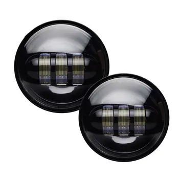 2 KS Chróm / Black 4.5 Palcový Creee LED dopadajúceho Svetla Mieste Jazdy Lampa LED Hmlové Svetlá pre Harley Davidso Motocykle 4.5