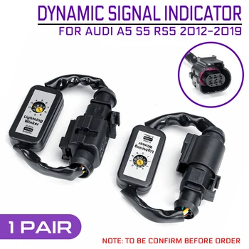 2 ks Dynamické Zase Signálu Indikátor LED zadné svetlo Add-on Modul Kábel Drôt Postroj Auto Svetlá vhodné Pre AUDI A5 S5 RS5 2012-2019