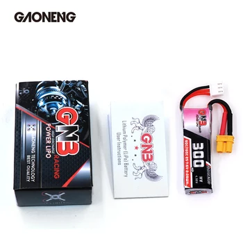 2 KS Gaoneng GNB 300mah 7.6 V HV 80C Lipo batérie s XT30 Konektor pre BETAFPV Beta75X 2S Beta65X 2S Whoop Hučí