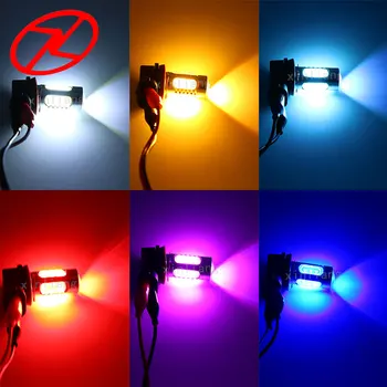 2 ks H11 7.5 W COB LED Žiarovka Auto Auto Zdroj Svetla Projektor Jazdy Hmly predné svetlo na Čítanie 12V DC biela žltá červená modrá ružová
