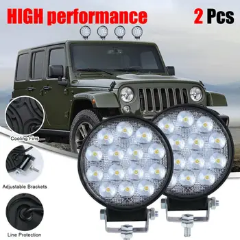 2 KS Kolo 140W LED Pracovné Svetlo Spot Lampy Offroad Vozidlo Traktor, Loď SUV UTE 12/24V Svetlo Autá Osvetlenie Pre Auto Príslušenstvo Svetlo